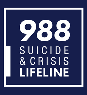 988 Suicide & Crisis Lifeline logo.